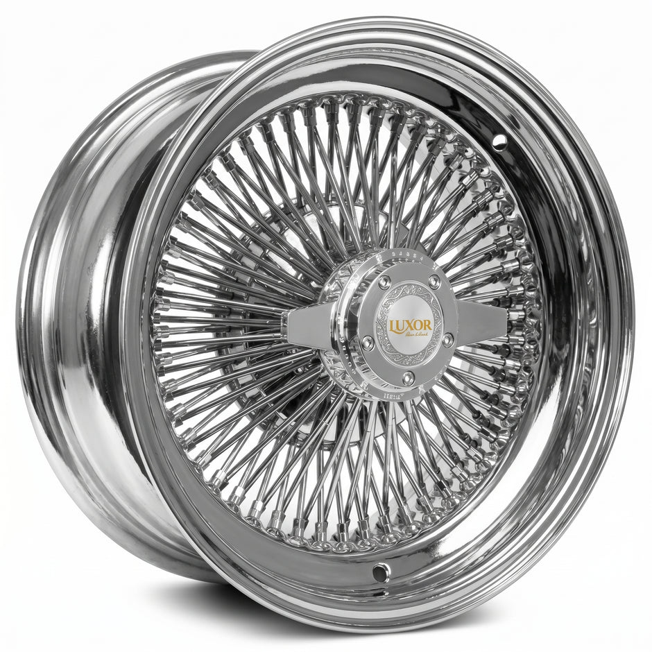Luxor 18x8 100 Spoke Straight Lace Standard Chrome