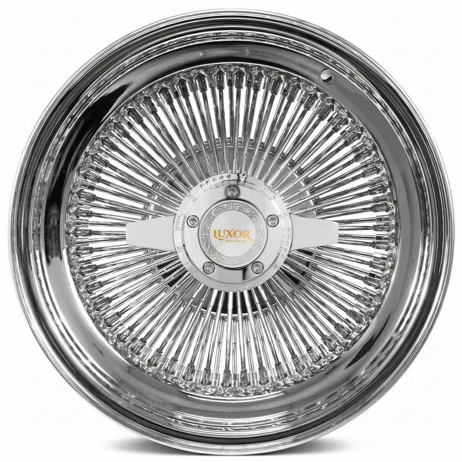 Luxor 17x8 100 Spoke Straight Lace Standard Chrome