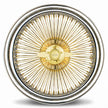 Luxor 20x8 100 Spoke Straight Lace Standard Gold Center