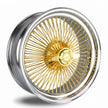 Luxor 20x8 100 Spoke Straight Lace Standard Gold Center