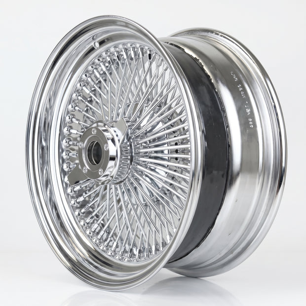 13x7 100 Spoke Straight Lace Standard Chrome