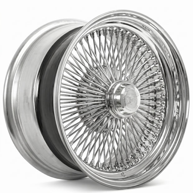 13x7 100 Spoke Straight Lace Standard Chrome