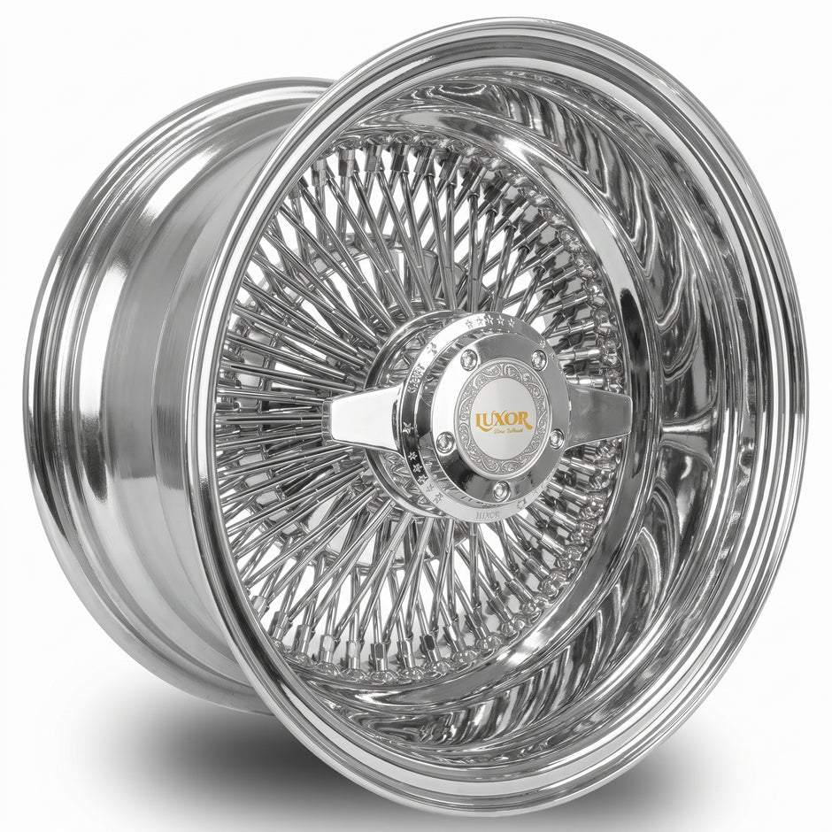 Luxor 20x8 100 Spoke Straight Lace Reverse Chrome