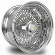 Luxor 17x9 100 Spoke Straight Lace Reverse Chrome