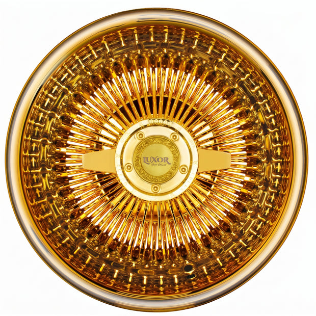Luxor 13x7 100 Spoke Straight Lace Reverse All Gold