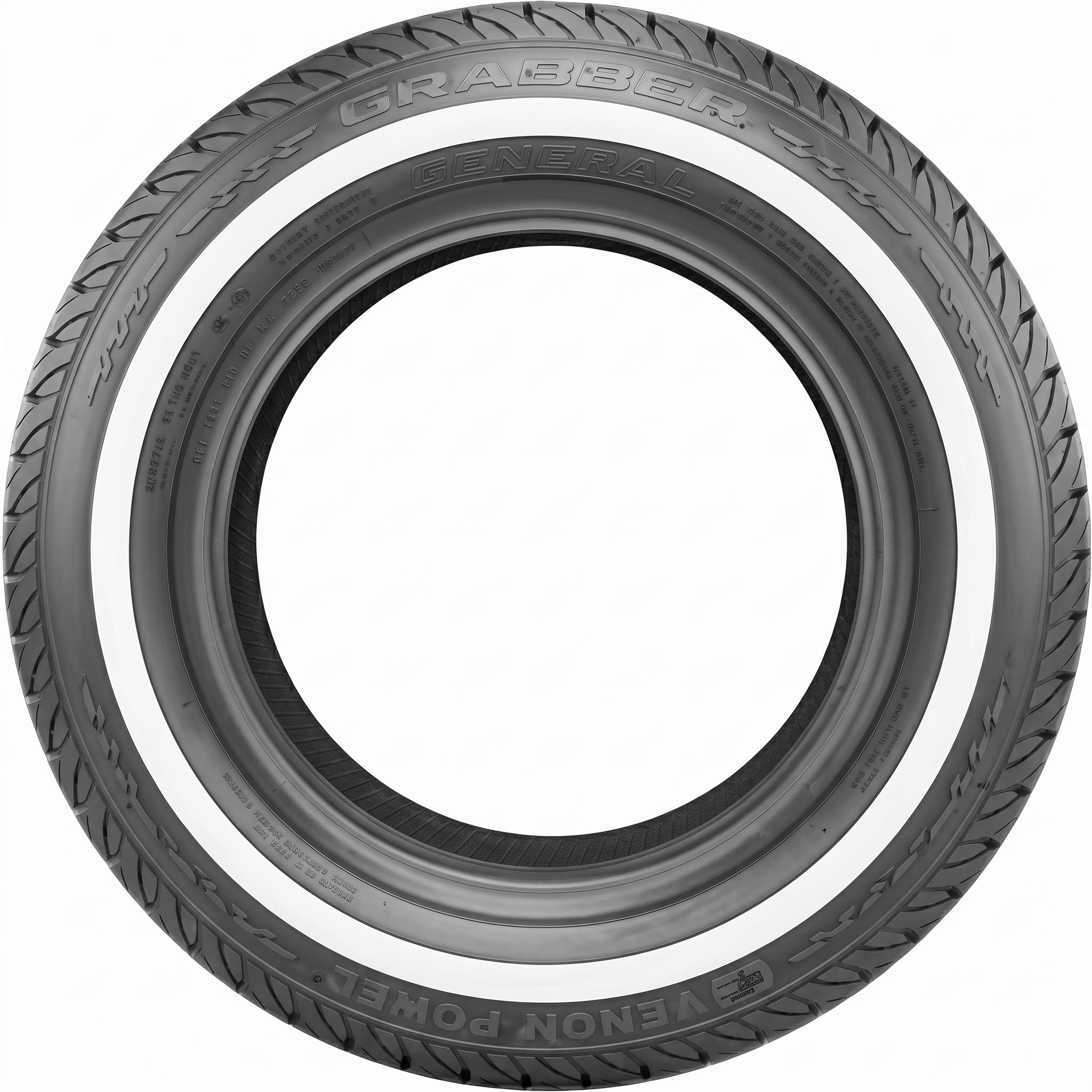 155/80R13 VENOM POWER GRAND AM 79S WSW 480AB M+S***50K***20MM WHITE WALL