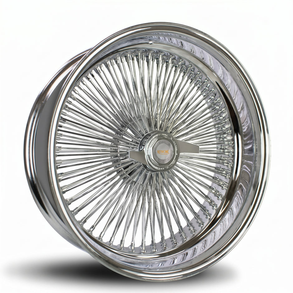 Luxor 22x8 150 Spoke Straight Lace Reverse Chrome
