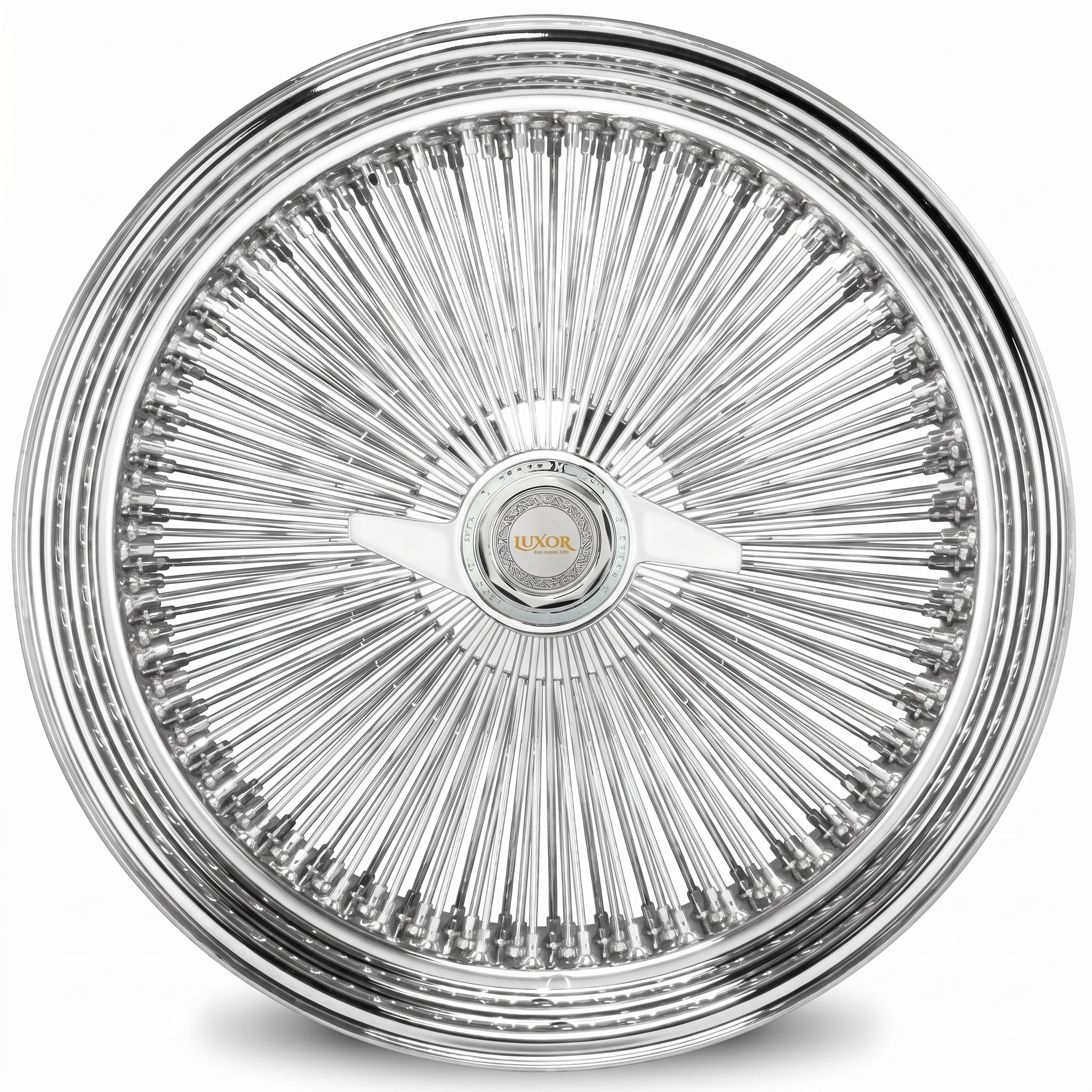 Luxor 22x8 150 Spoke Straight Lace Reverse Chrome