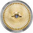 Luxor 20x8 150 Spoke Straight Lace Standard Gold Center