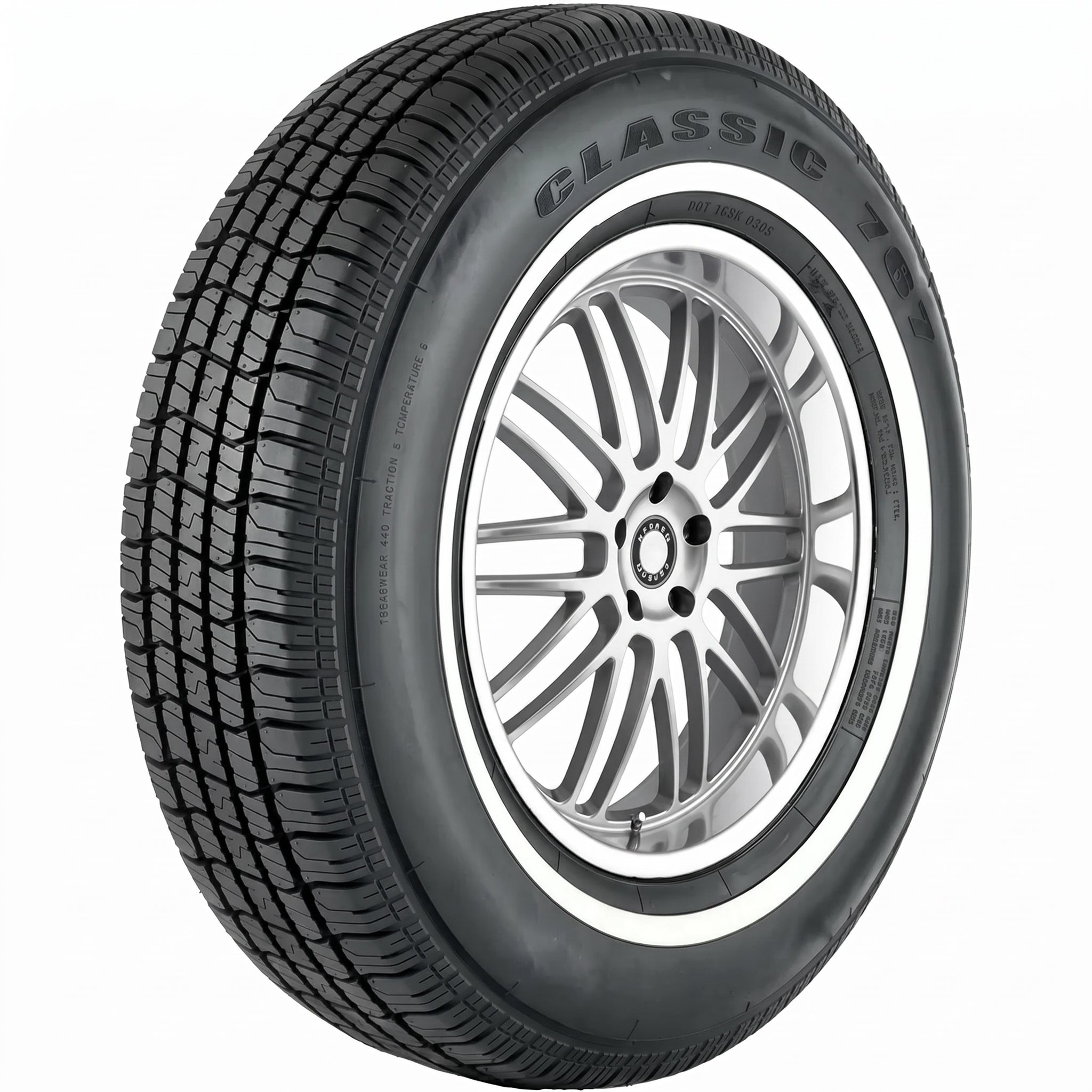 155/R15 VENOM POWER GRAND AM 82S WSW 480AB M+S***50K***30MM WHITE WALL