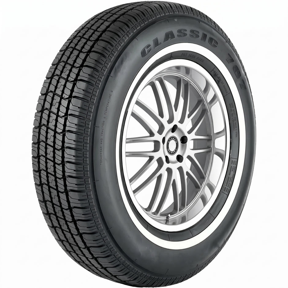 155/R15 VENOM POWER GRAND AM 82S WSW 480AB M+S***50K***30MM WHITE WALL