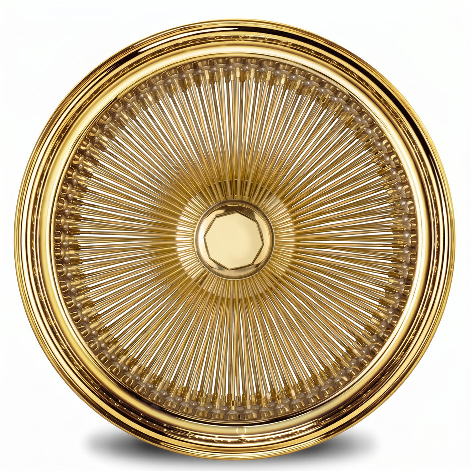 Luxor 24x10 204 Spoke Straight Lace Standard All Gold