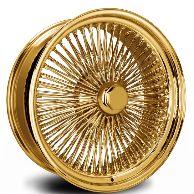 Luxor 24x10 204 Spoke Straight Lace Standard All Gold