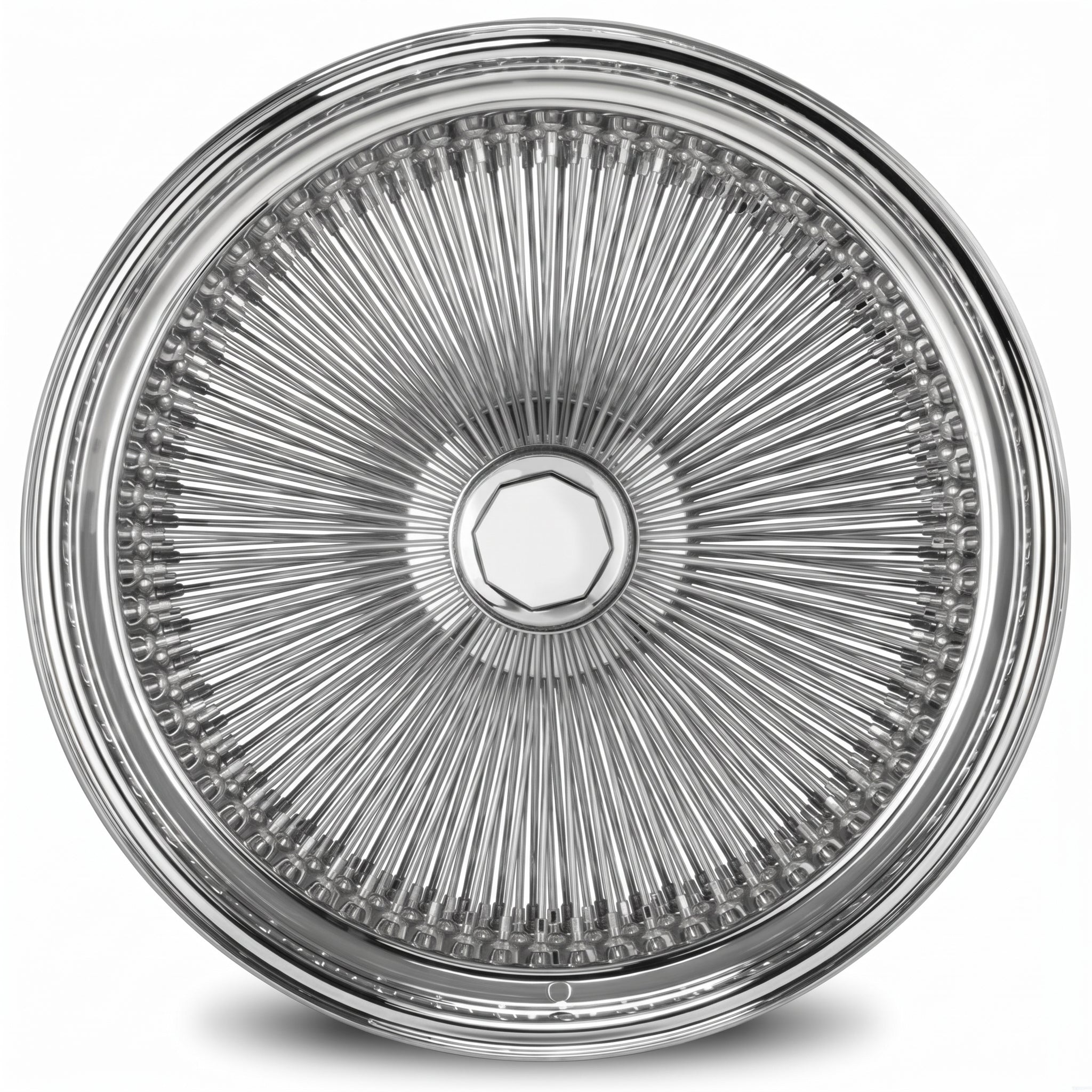 LUXOR 24X10 REV 204 SPOKE STRAIGHT LACE Standard Chrome