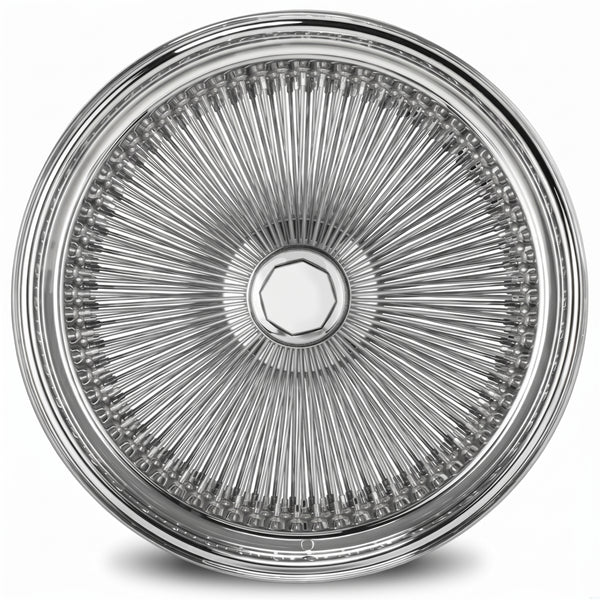 LUXOR 24X10 REV 204 SPOKE STRAIGHT LACE Standard Chrome