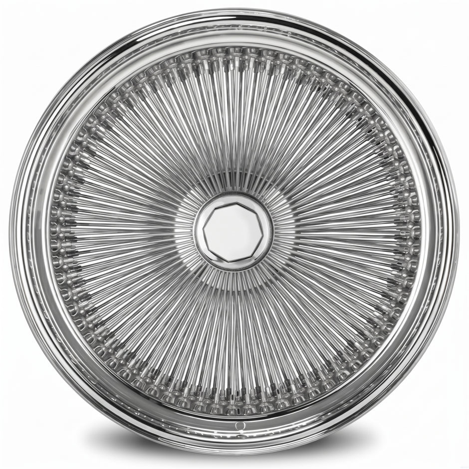 LUXOR 24X10 REV 204 SPOKE STRAIGHT LACE Standard Chrome
