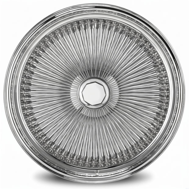LUXOR 24X10 REV 204 SPOKE STRAIGHT LACE Standard Chrome