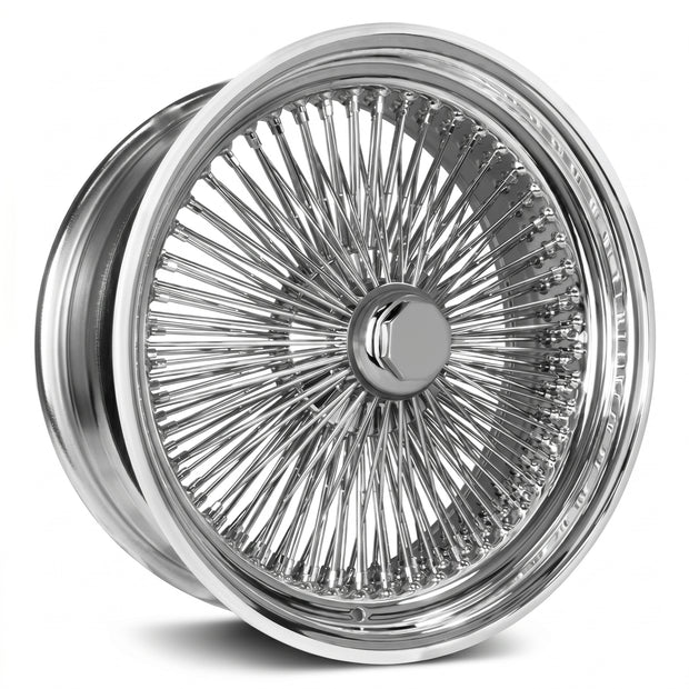 LUXOR 24X10 REV 204 SPOKE STRAIGHT LACE Standard Chrome