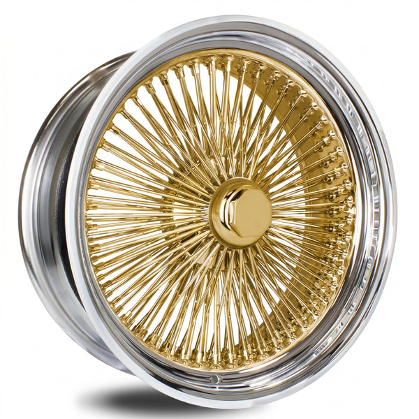 LUXOR 24X10 REV 204 SPOKE STRAIGHT LACE GOLD