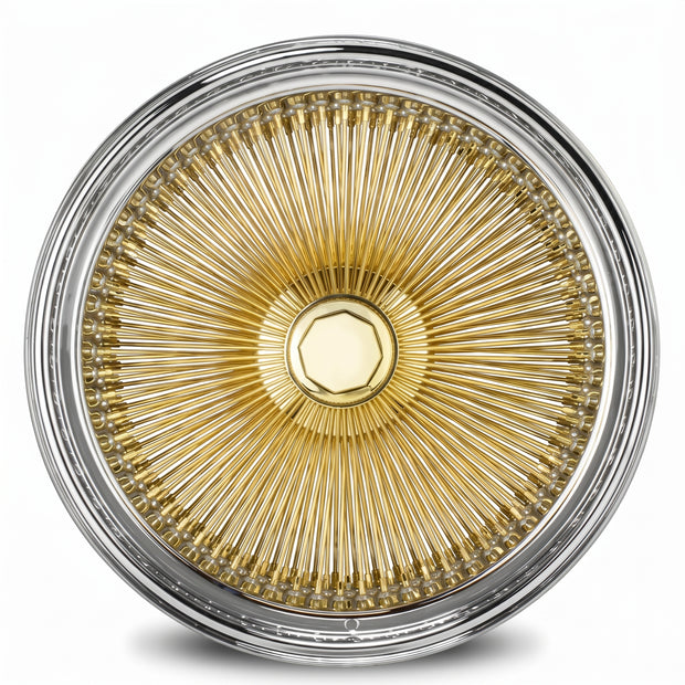LUXOR 24X10 REV 204 SPOKE STRAIGHT LACE GOLD