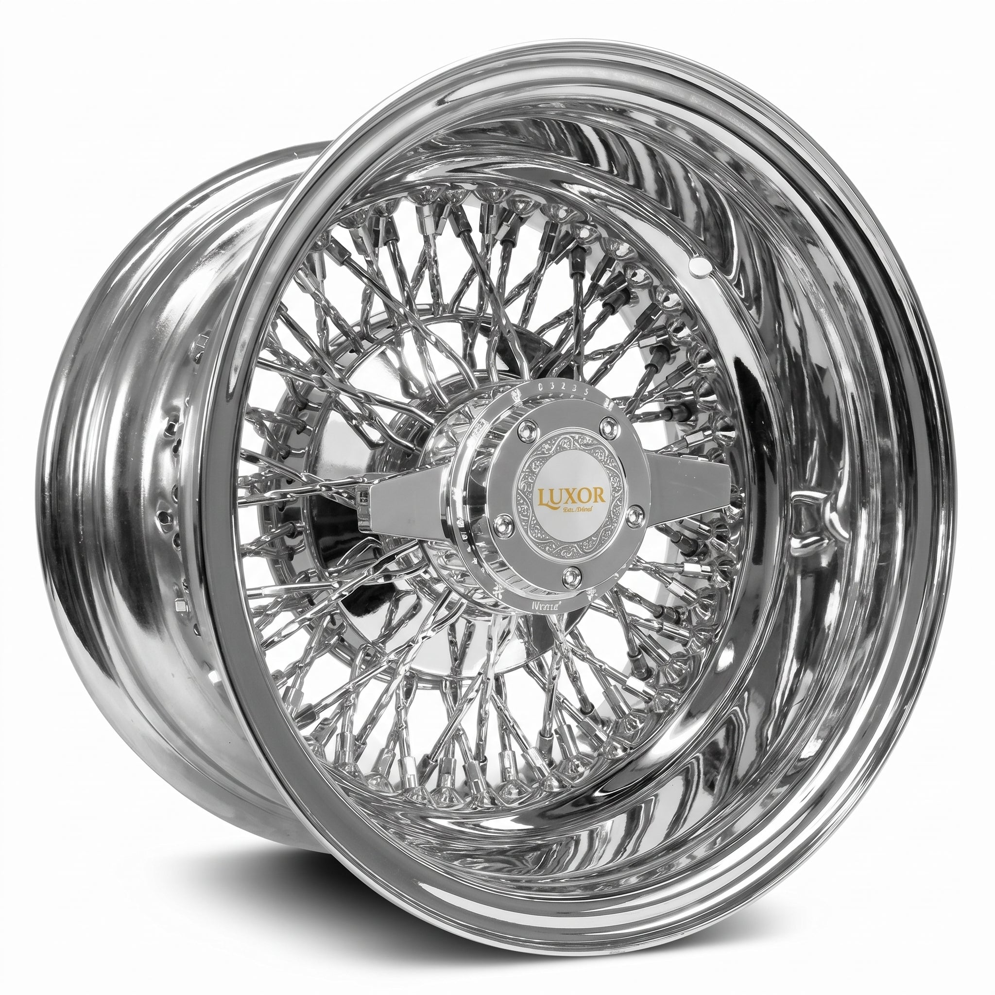 Luxor 14x7 72 Cali Spoke Cross Reverse Chrome