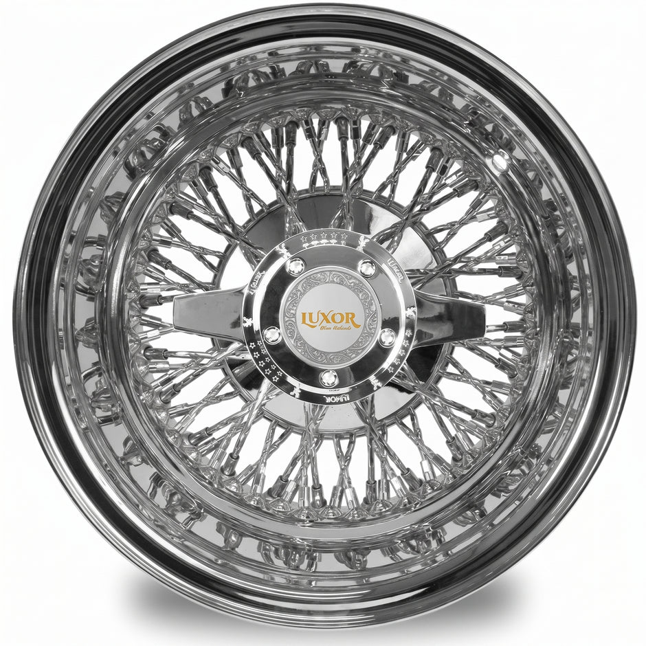 Luxor 14x7 72 Cali Spoke Cross Reverse Chrome