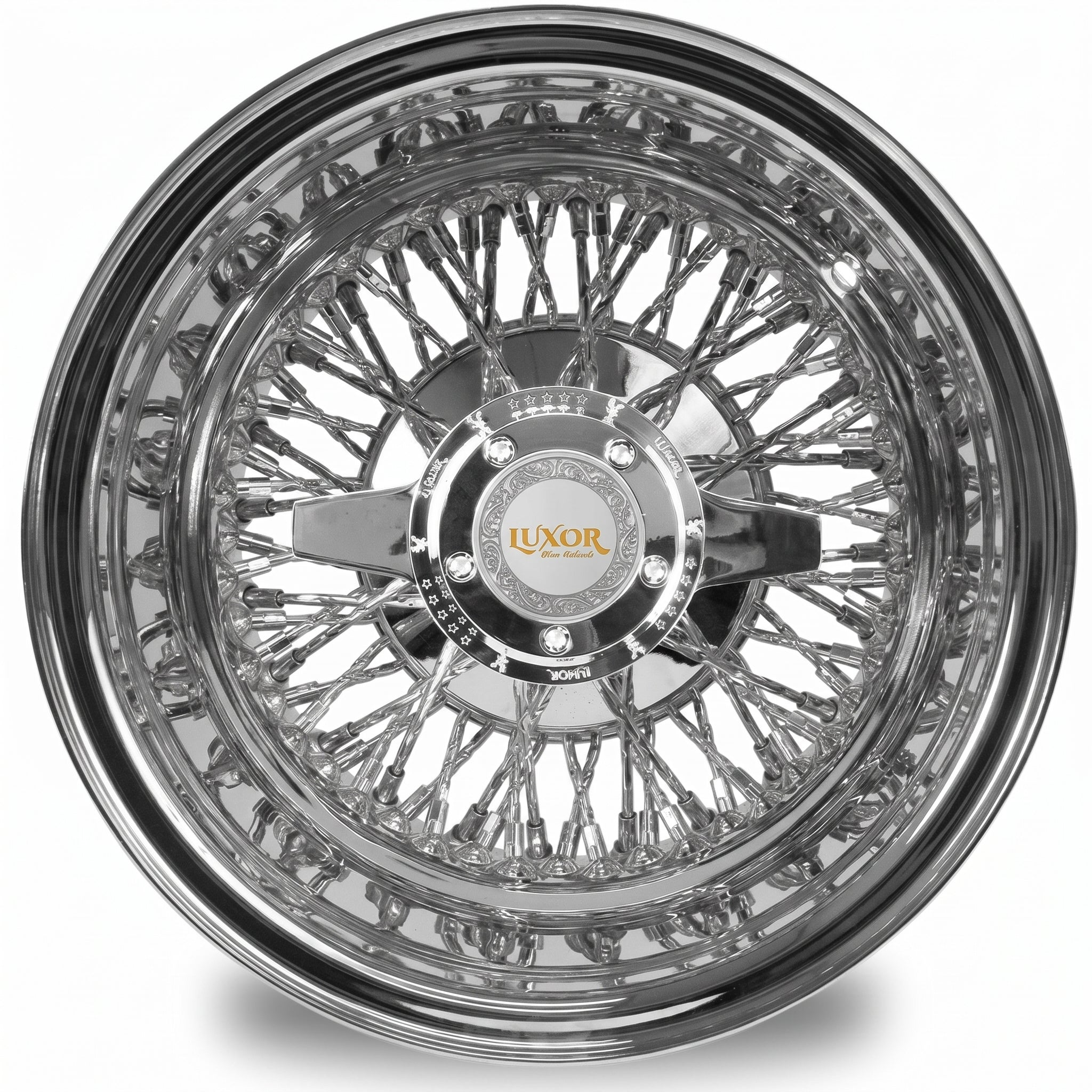Luxor 14x7 72 Spoke Cali Spoke Straight Reverse Chrome