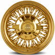 Luxor 13x7 72 Spoke Cross Lace Reverse All Gold