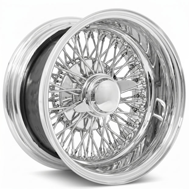 13x7 72 Spoke Cross Lace Reverse Chrome