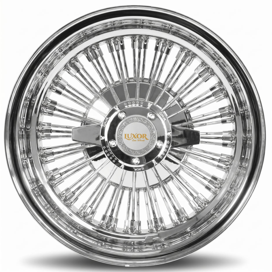 Luxor 13x7 72 Spoke Straight Lace Reverse Chrome