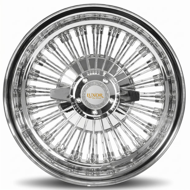 Luxor 14x7 72 Spoke Straight Lace Reverse Chrome