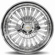 Luxor 15x7 100 Spoke Straight Lace Reverse Chrome