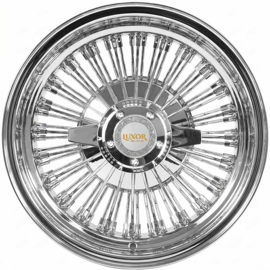 Luxor 15x7 100 Spoke Straight Lace Reverse Chrome