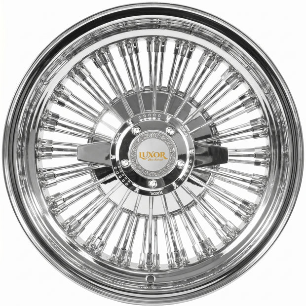 Luxor 15x7 100 Spoke Straight Lace Reverse Chrome