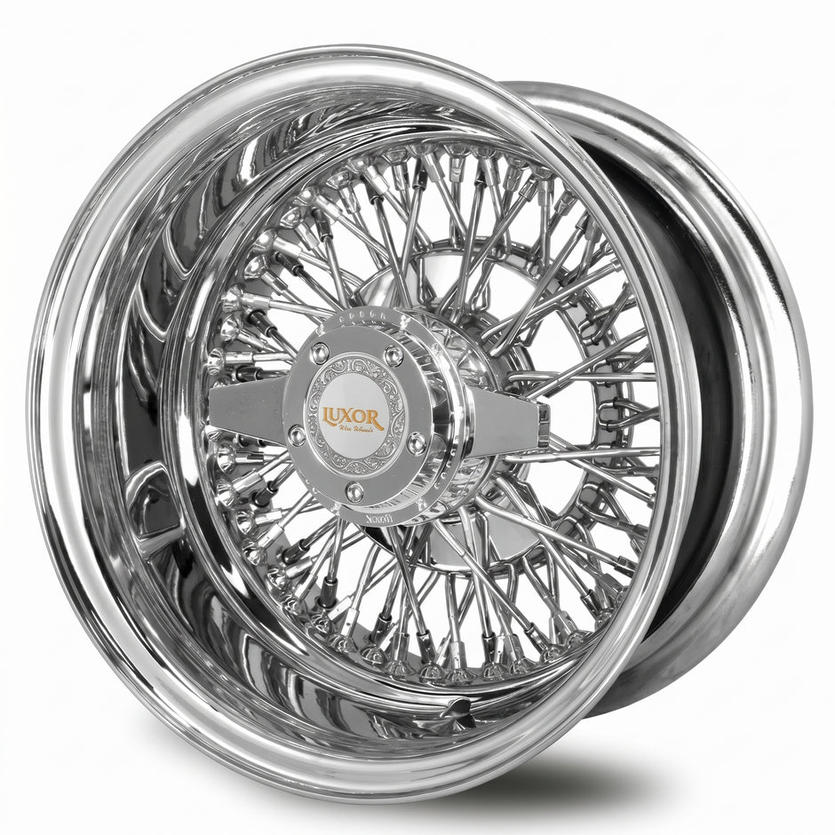 Luxor 13x7 72 Spoke Cross Lace Reverse Chrome
