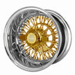 Luxor 14x7 72 Spoke Straight Lace Reverse Gold Center