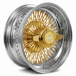 Luxor 13x7 72 Spoke Straight Lace Reverse Gold Center