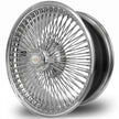 Luxor 17x8 FWD 100 Spoke Straight Lace Chrome